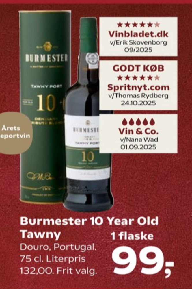 Burmester  10 YO Tawny, Portvin