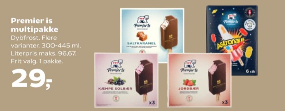 Premier, Astronaut ispinde