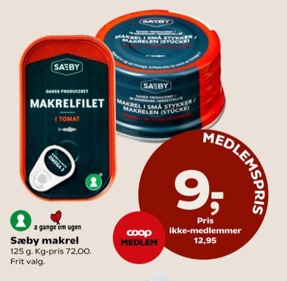 Sæby, Makrelfilet i Tomat