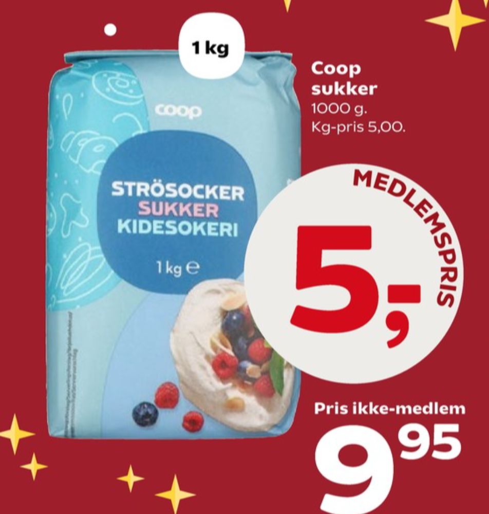 Coop, Sukker