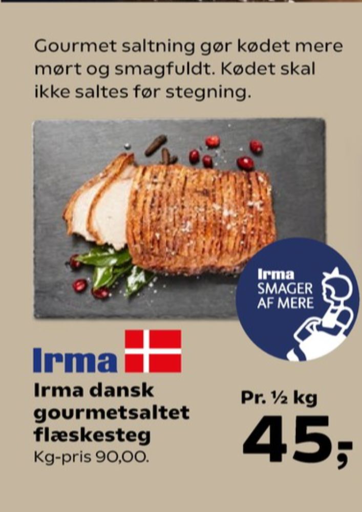 Irmas, Flæskesteg