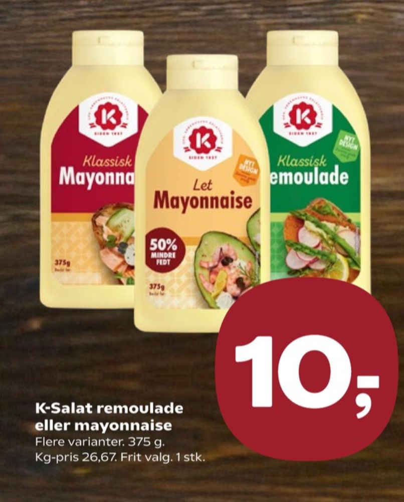 K-salat, Mayonnaise Let