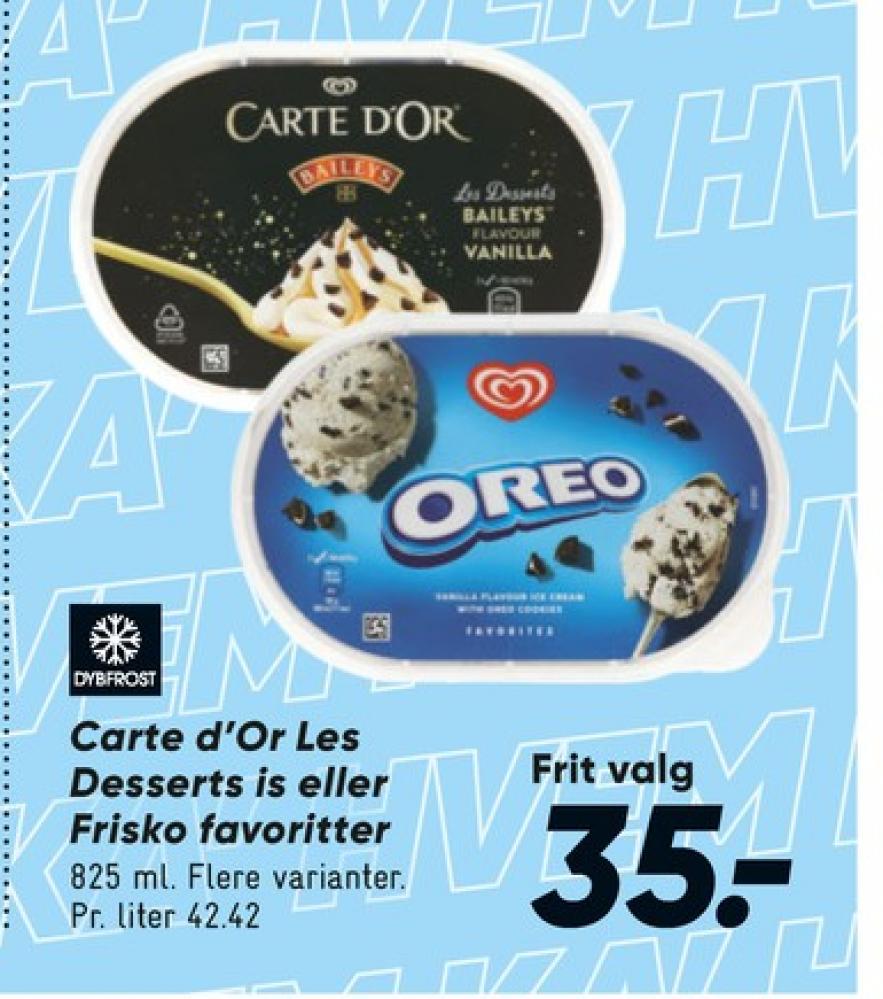 Carte d'Or Les Desserts, Baileys is