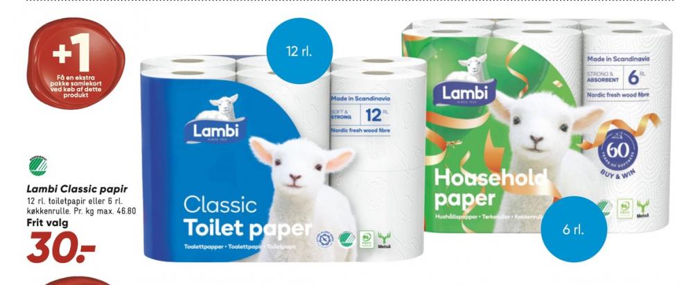 Lambi Classic, Toiletpapir