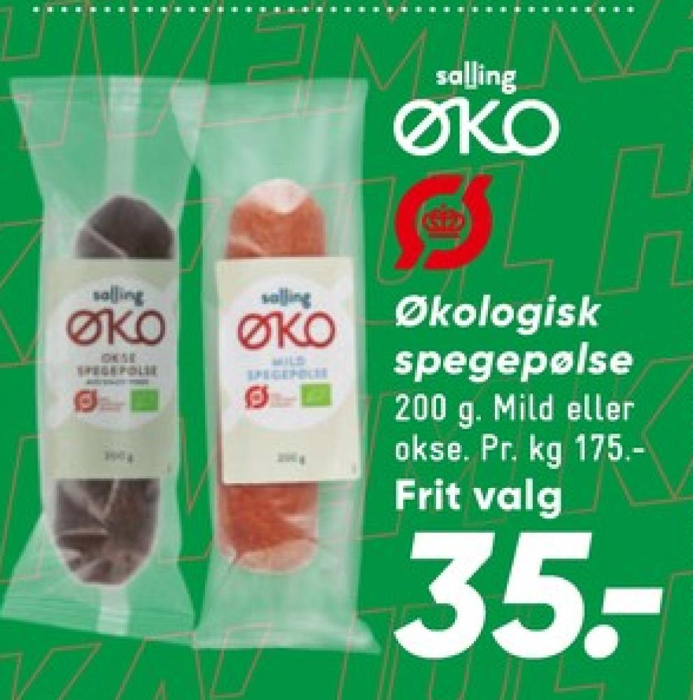 Salling ØKO, Oksespegepølse