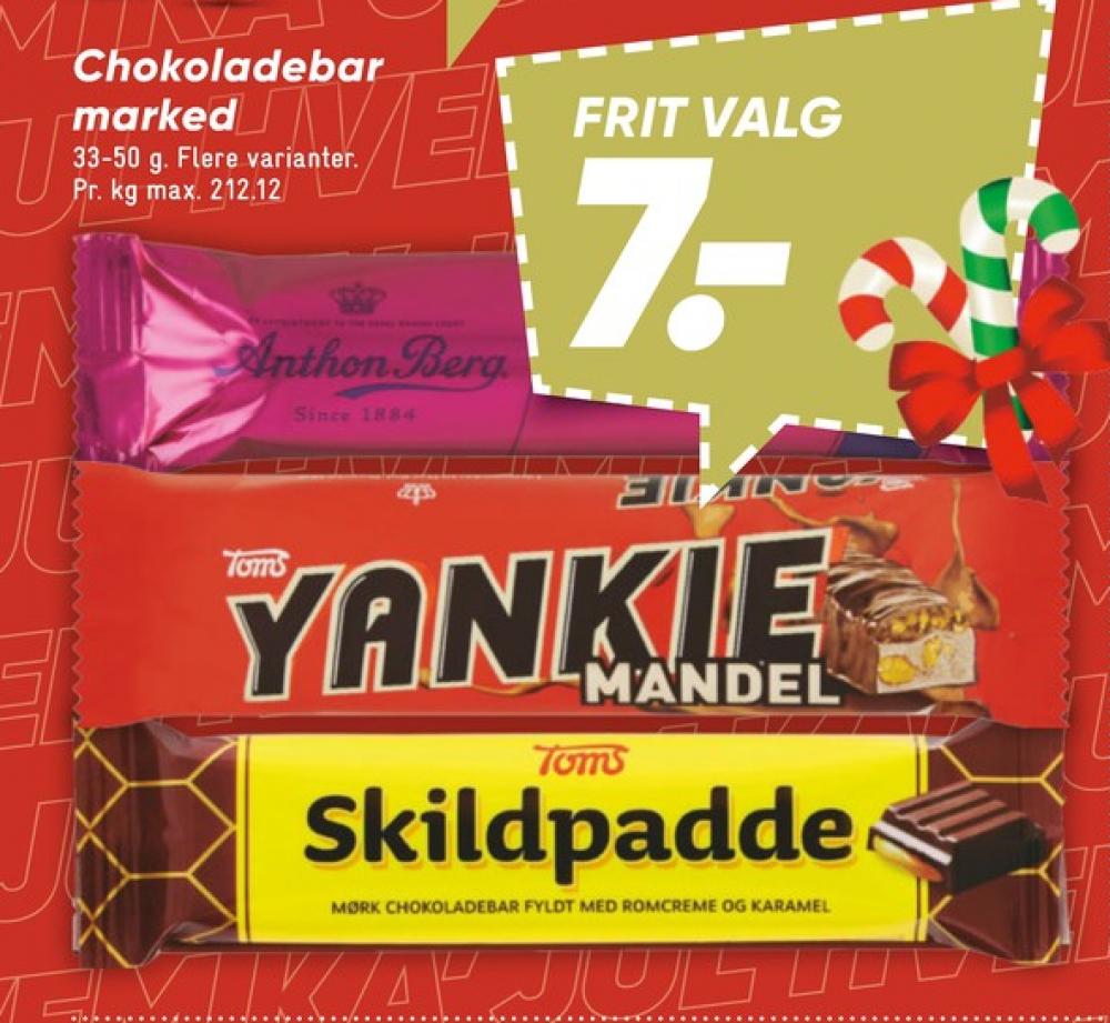 Skildpadde, Chokoladebar