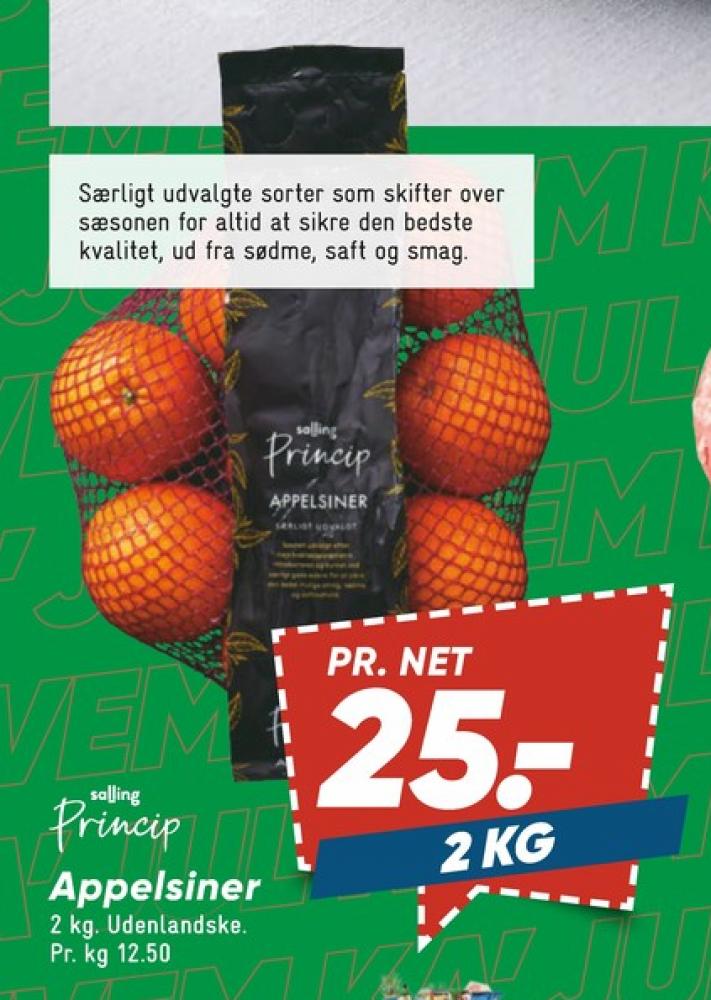 Salling Princip, Appelsiner