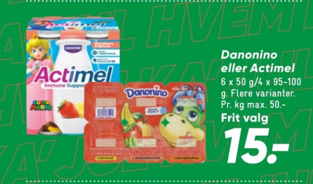 Danone Danonino, Jordbær, Banan & Abrikos yoghurt