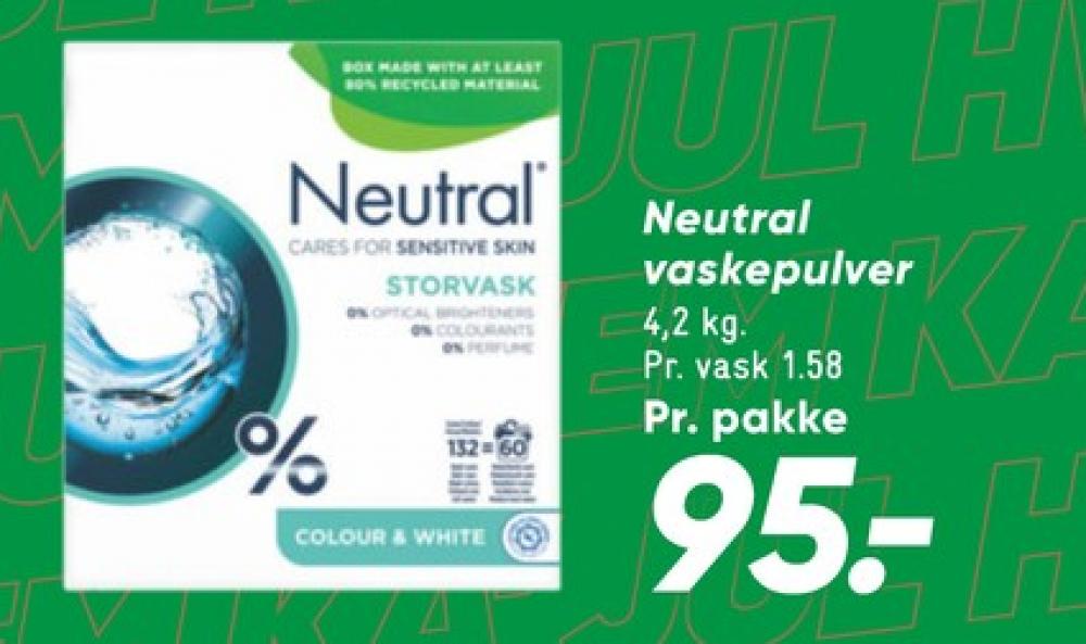 Neutral, Vaskepulver