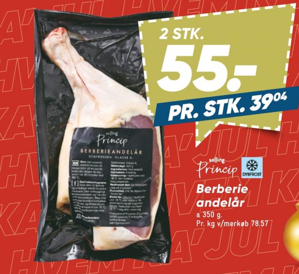 Salling Princip, Andelår