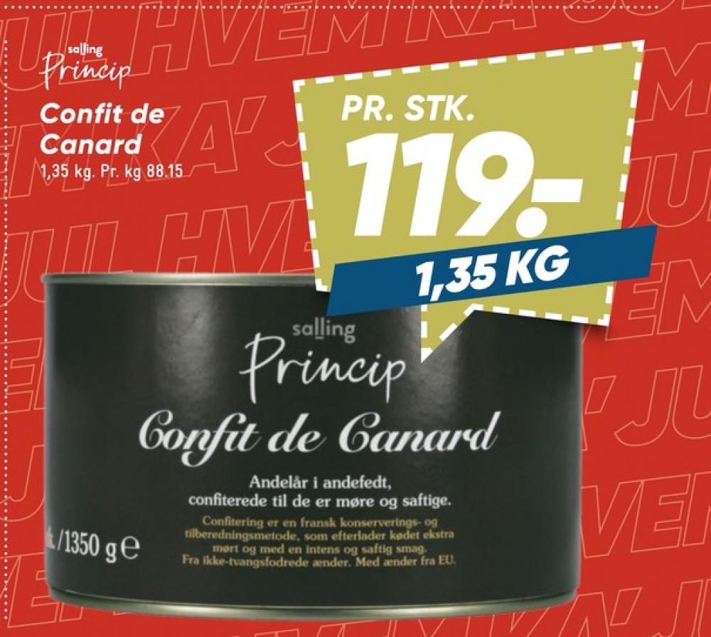 Salling Princip, Confiterede Andelår