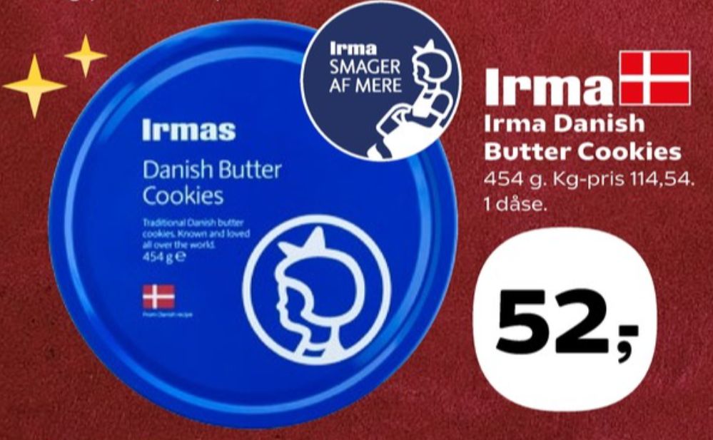 Irmas, Danish Butter Cookies