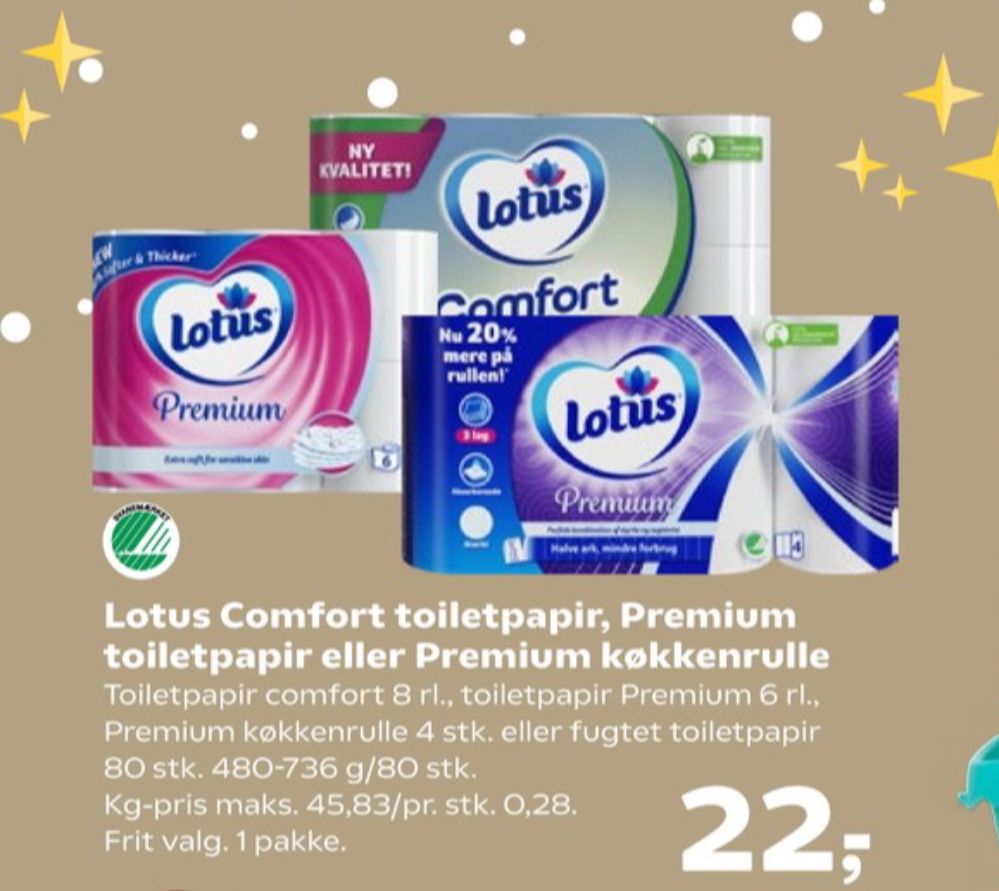 Lotus Sensitive, Toiletpapir