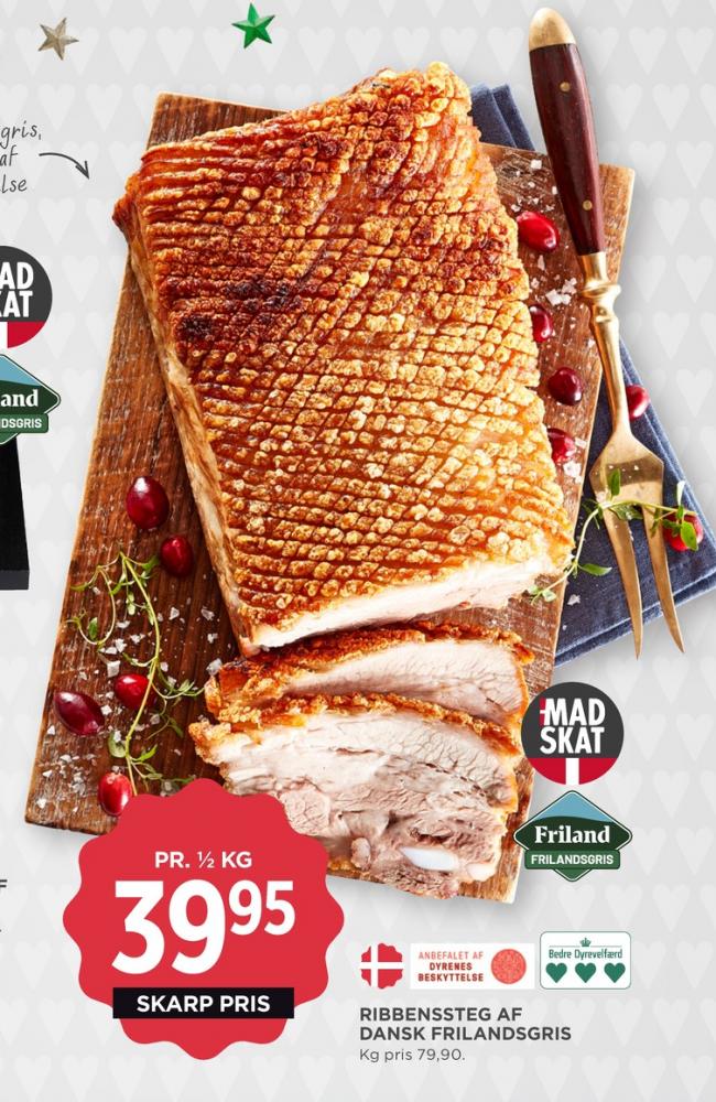 FRILAND Frilandsgris, Ribbensteg