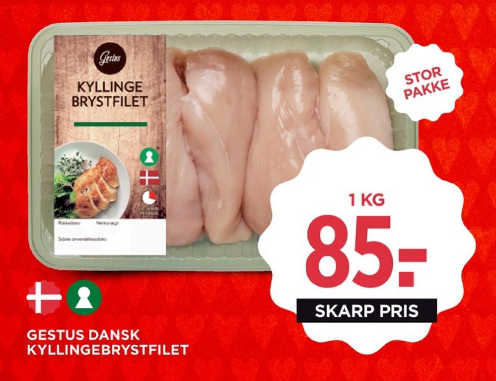 Gestus, Kyllingebrystfilet