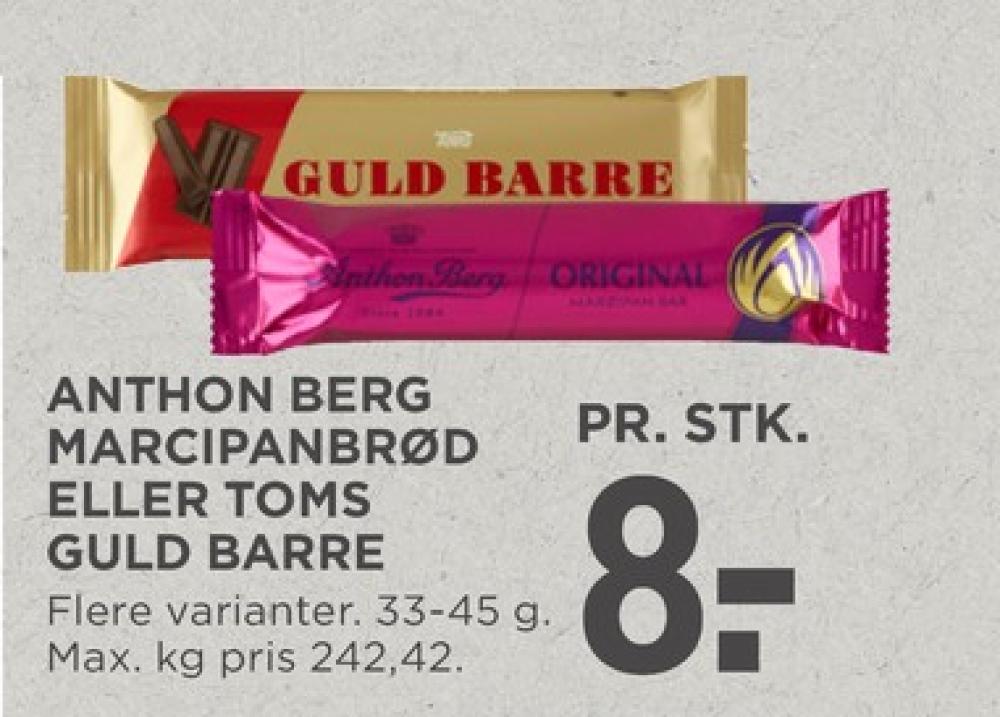 Toms Guldbarre, Chokoladebar Mælkechokolade
