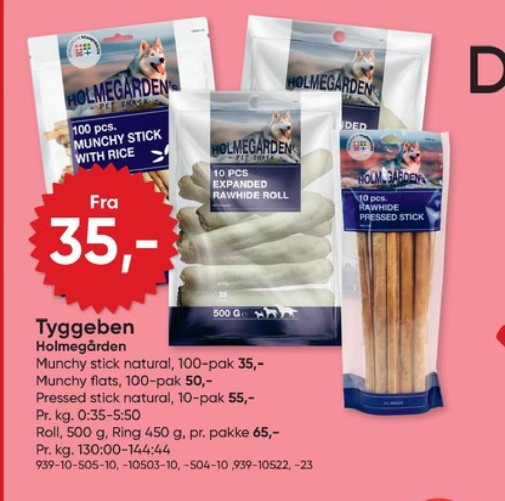 Holmegårdens Pet Food, Hundesnacks