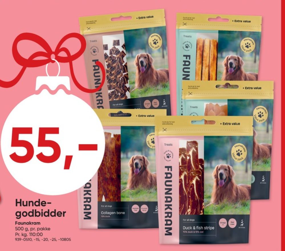 Faunakram, Hundesnacks