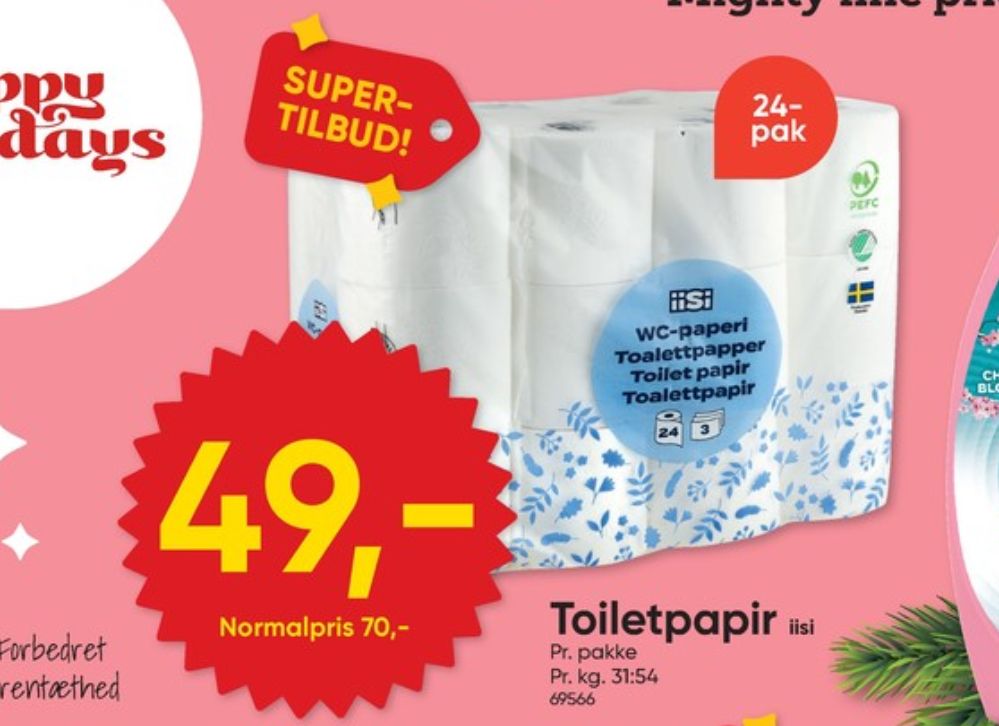 iiSi, Toiletpapir