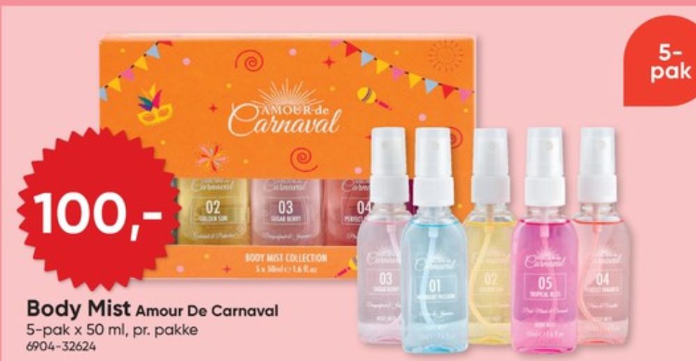 Amour De Carnaval, Bodymist