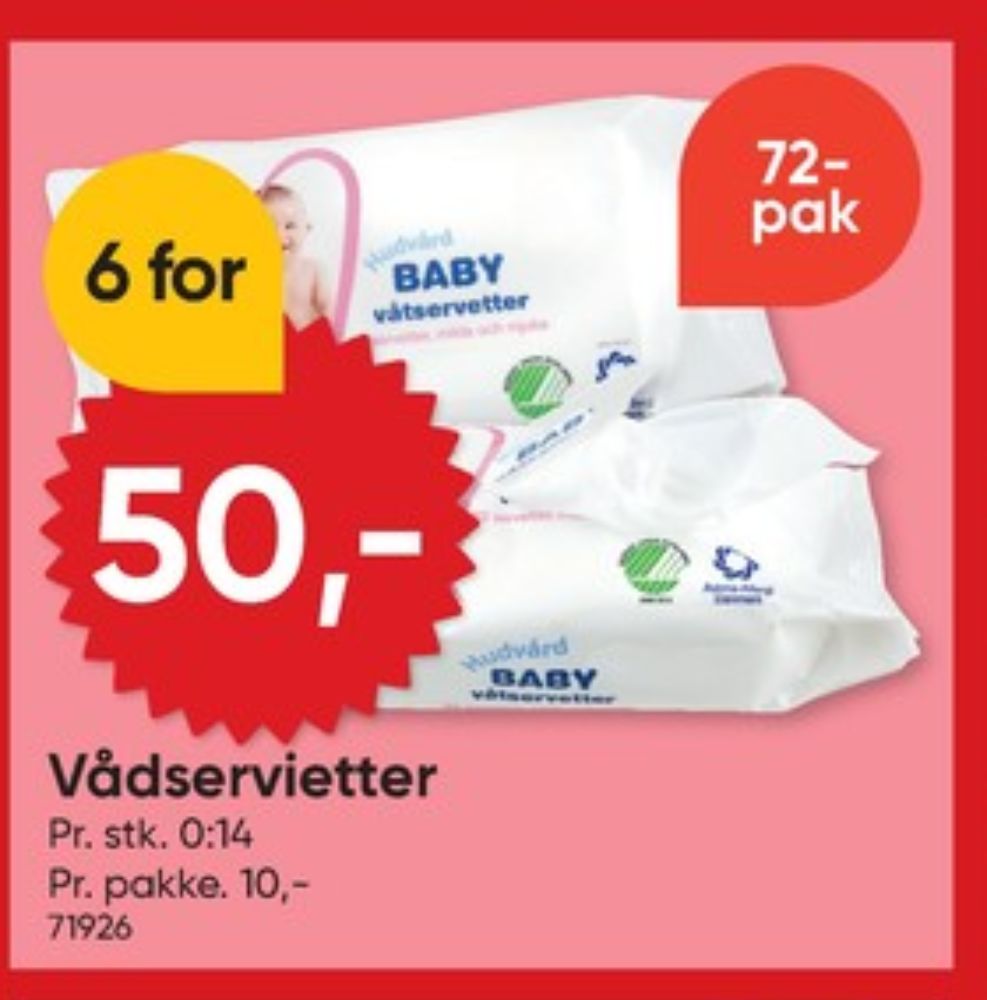 Dollarstore, Vådservietter