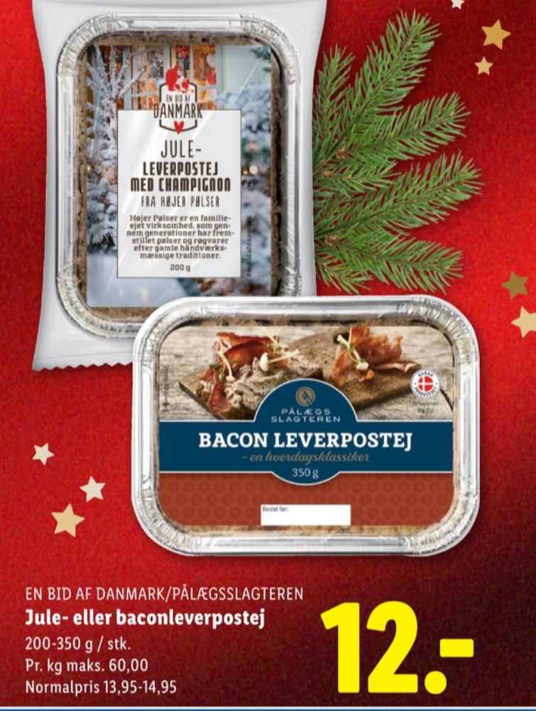 Pålægsslagteren Bacon , Leverpostej