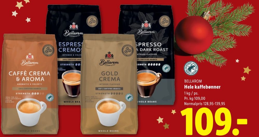 Bellarom Espresso Extra Dark Roast, Kaffebønner