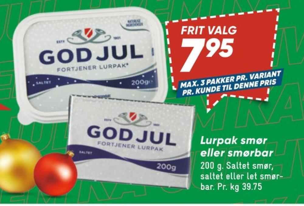 Lurpak, Smørbar