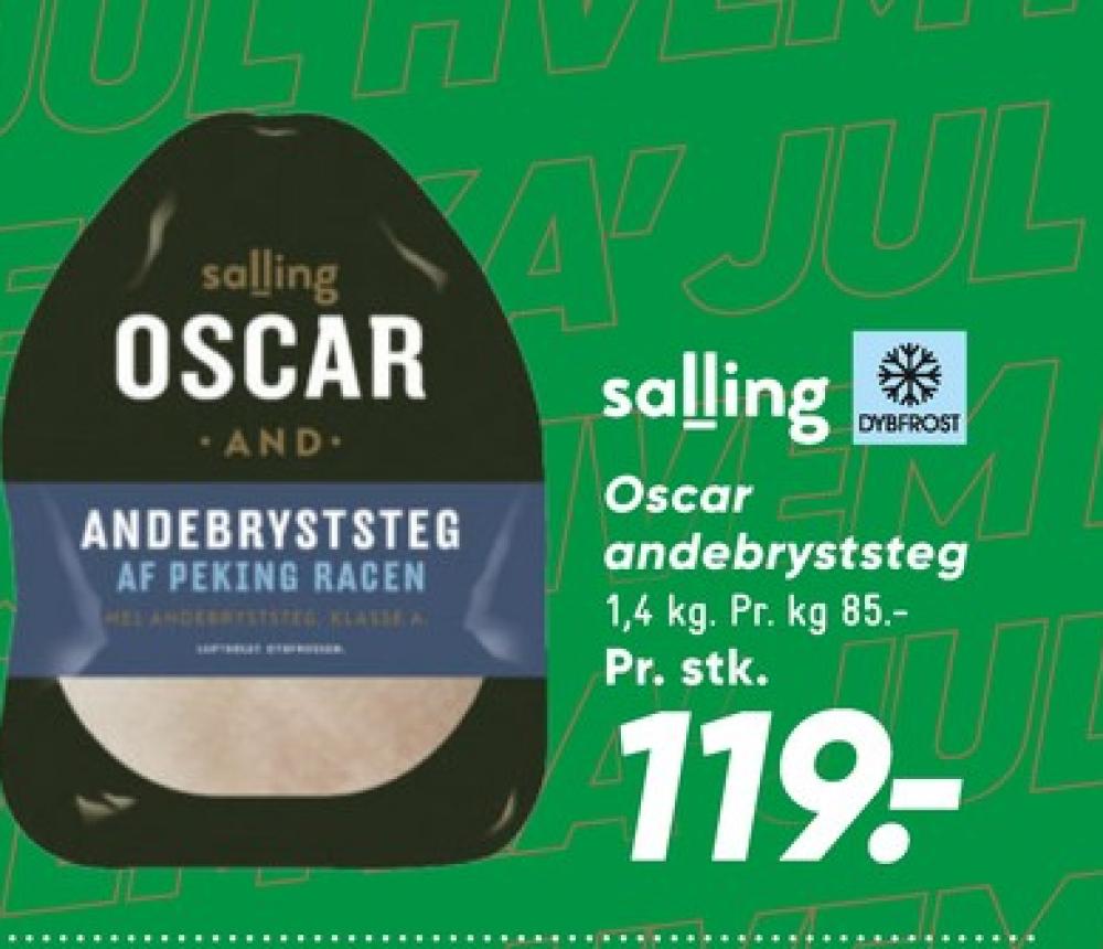 Oscar, Andebryststeg