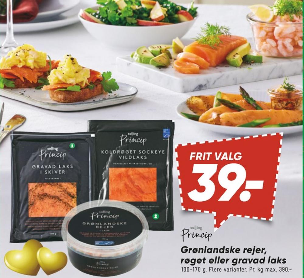 Salling Princip, Laks i skiver