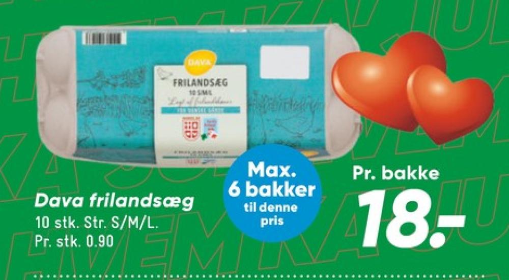 DAVA Foods, Frilandsæg S/M/L