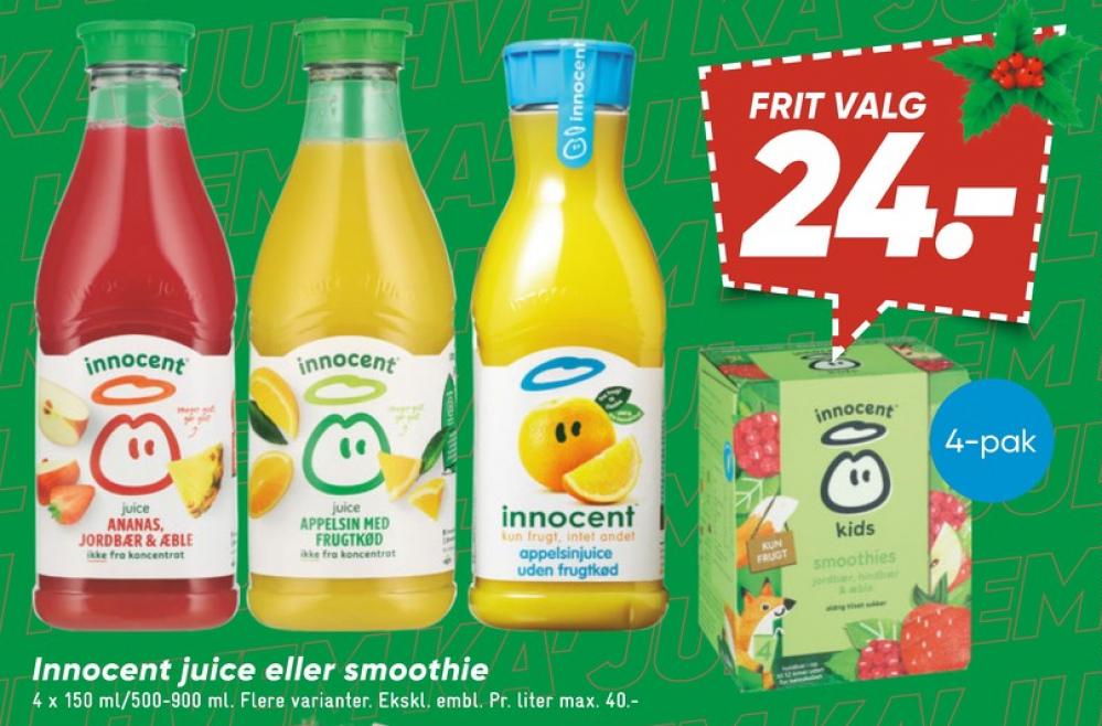 innocent, Appelsinjuice uden frugtkød