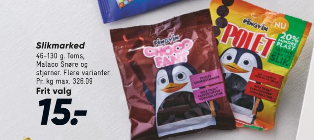 Toms Pingvin Chocofant, Slikposer