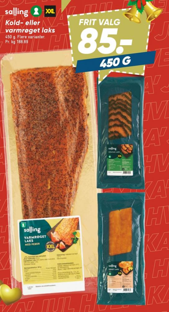 Salling, Laks i skiver