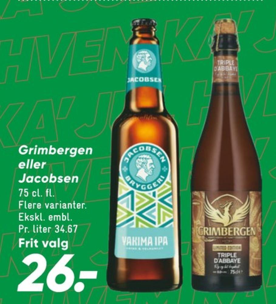 Grimbergen Triple D´abbaye, Specialøl