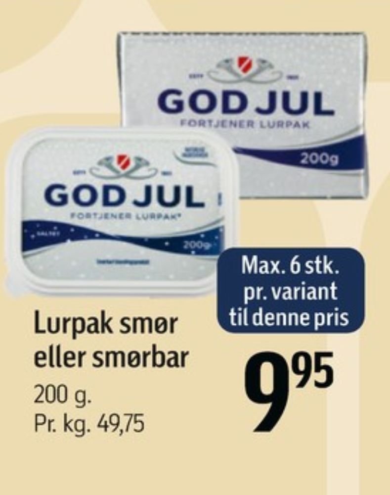 Lurpak, Smør