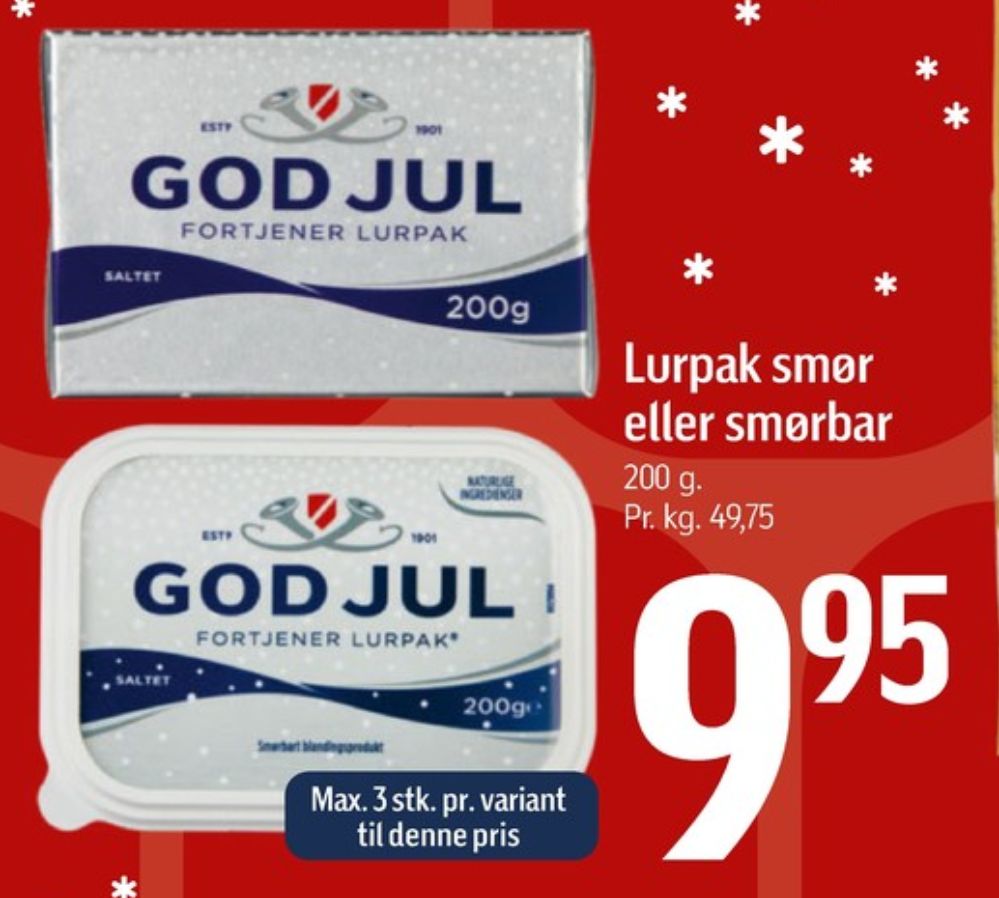 Lurpak, Smørbar