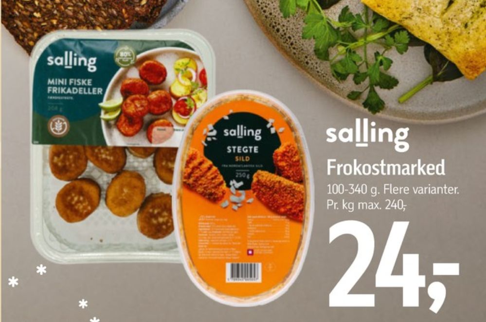 Salling, Fiskefrikadeller