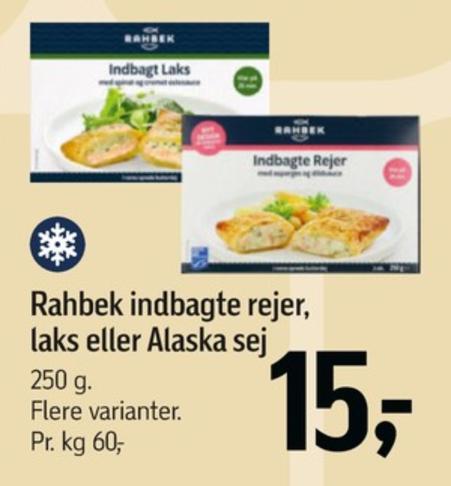 Rahbek, Indbagt Laks med Spinat og Ostesauce