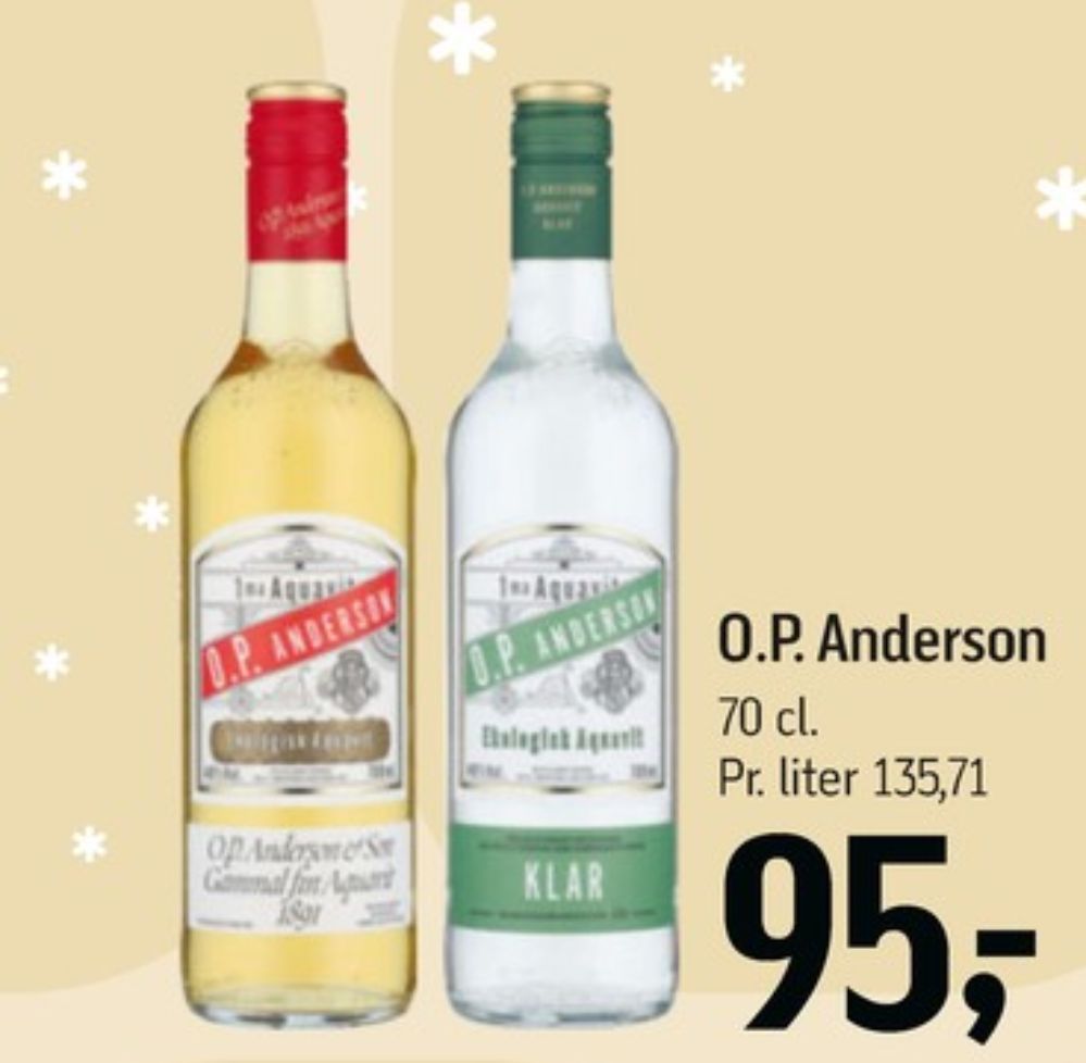 OP Anderson Original, Akvavit