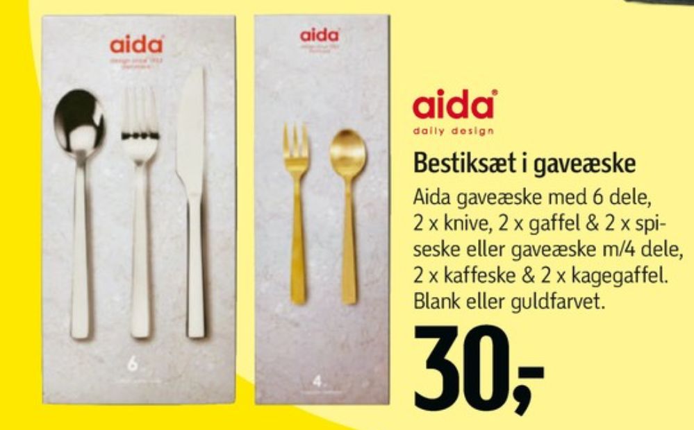 Aida, Bestik