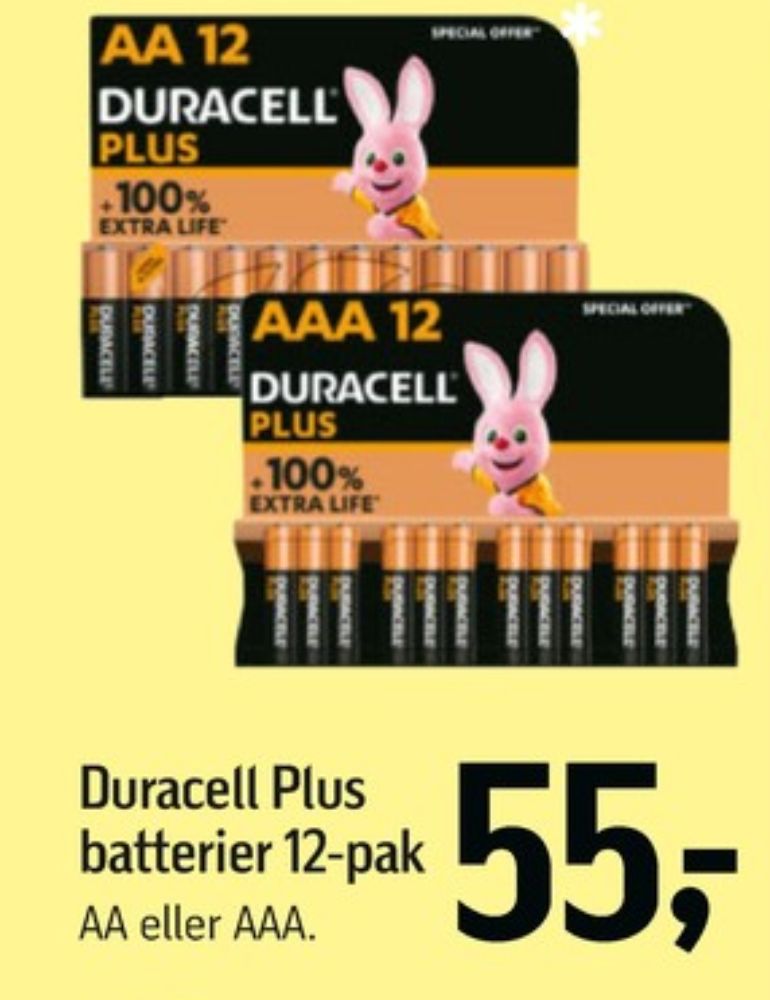 Duracell, Batterier