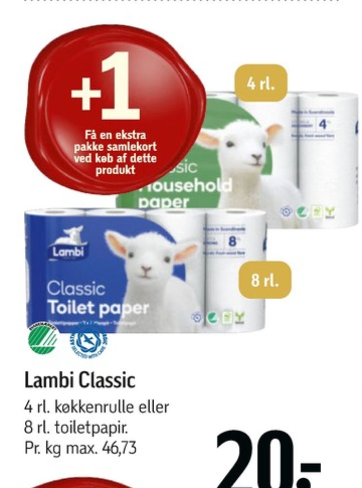 Lambi Classic, Toiletpapir