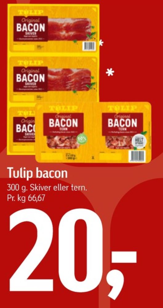 Tulip, Bacontern
