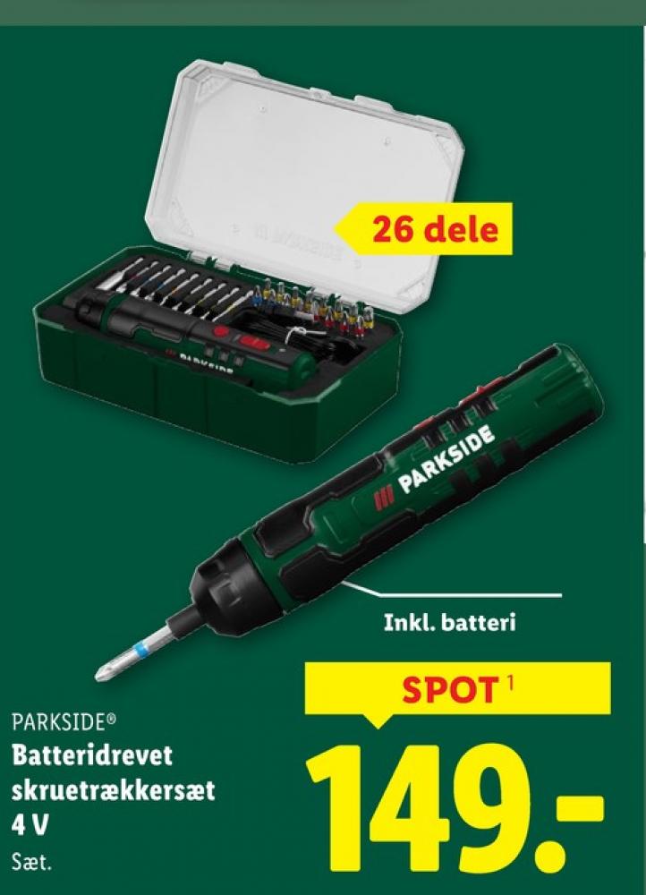 Parkside, Skruetrækkersæt