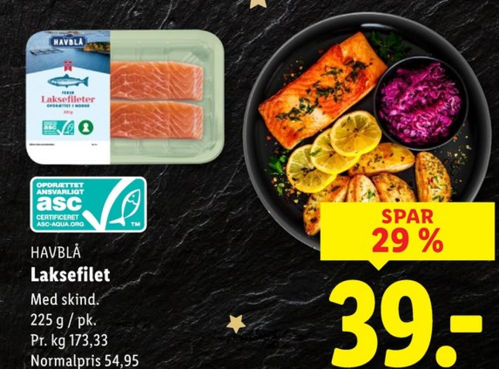 Havblå, Laksefilet