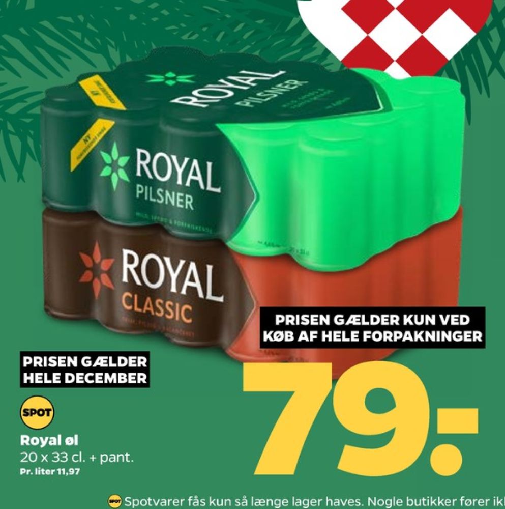 Royal Classic, Øl 20 pk.
