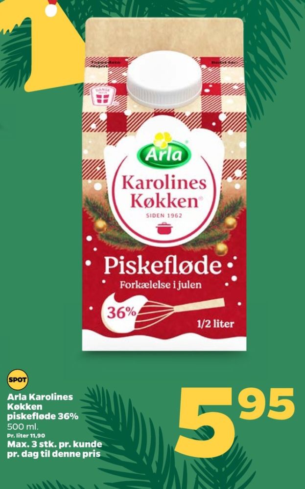 Karolines, Piskefløde 36%