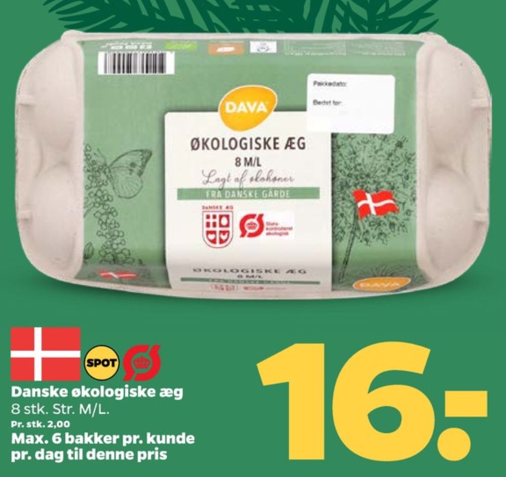 DAVA Foods, Økologiske æg M/L