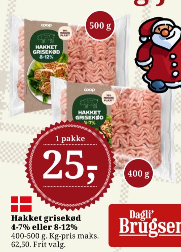Coop, Hakket grisekød 8-12%